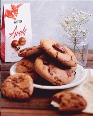 Cookies com bombons Avelã